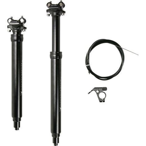 Tige de compte-gouttes pour vélo de montagne, 31.6mm, serrure hydraulique en aluminium, 100-170mm, tige de selle télécommandée pour vélo de voyage, pour route (1/5)