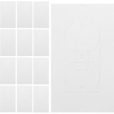 Protège Prise Extérieur en Mousse Eva Blanc, Lot de 50 Coussinets Isolants pour Prise Électrique, Remplaçables et Sécurisés pour Bureaux et Portes Coupe-feu (1/5)