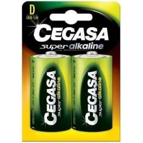 CEGASA pila super alkaline b.lr20 (2 uns) , 0BLISTER , CEGASA pila super alkaline b.lr20 (2 uns) , 0BLISTER (1/2)
