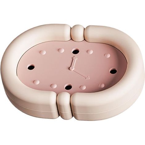Porte-savon - Design créatif horloge - Porte-éponge - Pour salle de douche, cuisine, salle de bain - Fabriqué à partir de matériaux de qualité supérieure - 15 x 11 x 4 cm (1/5)