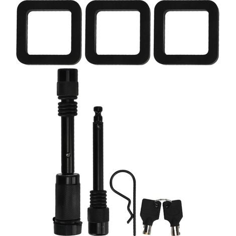 Pasador de bloqueo de enganche de 5/8" x 9/16", 3 rodamientos, pintado de negro.