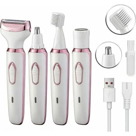 Tondeuse à cheveux électrique multifonctionnelle, tondeuse corporelle 5 en 1 avec écran numérique pour femmes (1/3)