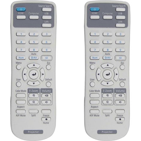 2x Ersatzfernbedienung 219863500 für Epson BrightLink 725Wi/1485Fi, EX3280, EX9230, Home Cinema 880 (1/5)