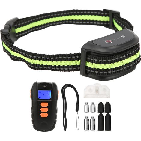 Collier anti-aboiements pour chien avec bip, vibration et choc. (1/5)