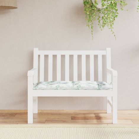 Gartenbank-Auflage Blattmuster 100x50x7 cm Oxford-Gewebe vidaXL