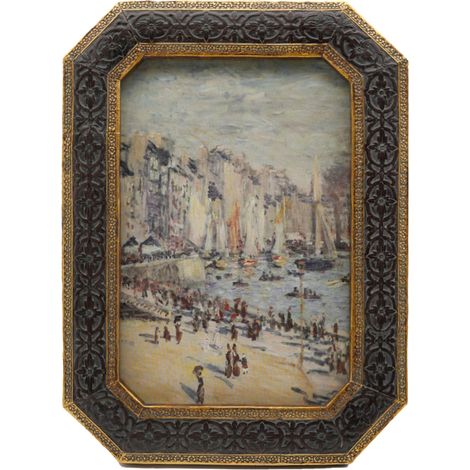 Cadre photo vintage 4x6 - Cadre antique bronze doré 4x6, Cadres ornés 4 x 6 avec face en verre pour affichage de photo sur table et suspension murale, Cadre pour affiche victorienne 4 par 6 (1/5)