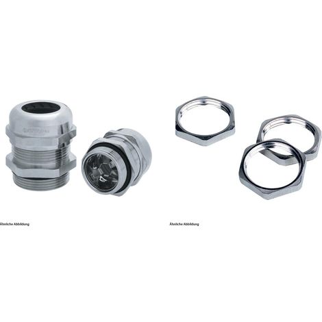 LAPP Presse-étoupe sans plomb CEM avec contre-écrou M40x1.5 laiton (CuZn) nickelé Longueur de filetage 9,0 mm - 1 Stück