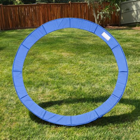 Protection de ressorts de trampoline Ø366 cm avec revêtement bleu (1/5)