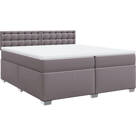 Maison Exclusive - Boxspringbett mit Matratze Grau 200x200 cm Kun (1/5)