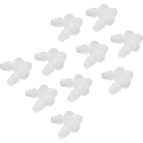 10 Pièces Coude à 90° pour Tuyauterie Plastique, Jonction en L de 4.8mm, Raccord à Diamètre Constant (1/5)