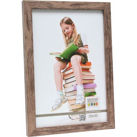 Cadre Photo Moulure Bloc Bois Brun 10 x 15 cm (1/3)