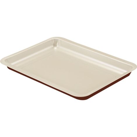 Guardini Chocoforme, Teglia rettangolare 26x37cm, Acciaio con rivestimento antiaderente, Colore beige-cioccolato