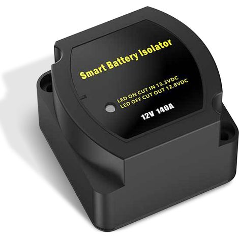 isolateur de batterie, 12 V 140 A, relais sensible à la tension, relais de séparation contrôlé par tension, relais de charge automatique, relais de coupure de batterie, double séparateur de (1/5)