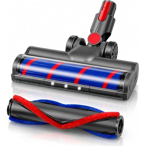 Brosse motorisée pour aspirateur Dyson V7 / V8 / V10 / V11 / V15, accessoire de rechange pour aspirateur Dyson V7 / V8 / V10 / V11 / V15 - Pièce de rechange - Brosse turbo et rouleau souple avec (1/5)