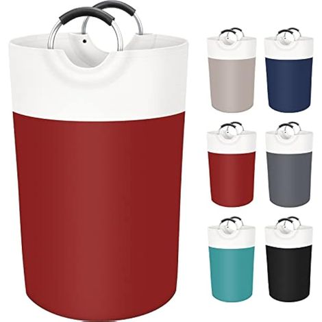 BlissTotes Panier à linge autoportant pliable Rouge 115 l (1/5)