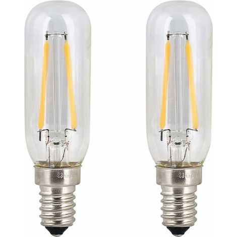 Lot de 2 ampoules LED 4W SES pour hotte aspirante E14 Blanc froid 6000K T25 Ampoules à filament de tube 40W Remplacement à incandescence Petite vis Edison Appareil non dimmable pour hotte (1/4)