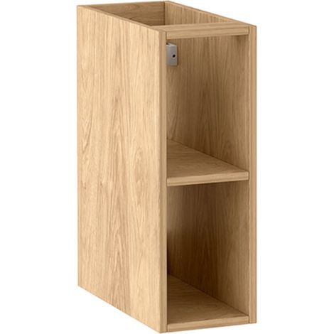 Étagère de salle de bain suspendue L.20 cm effet chêne Hikora NOVO LUNA Furnidea (1/5)