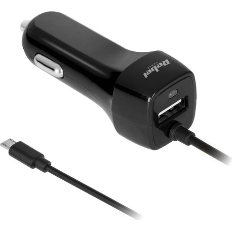 Cargador de coche 5V 2.1A USB microUSB 12V 24V Rebel (1/3)
