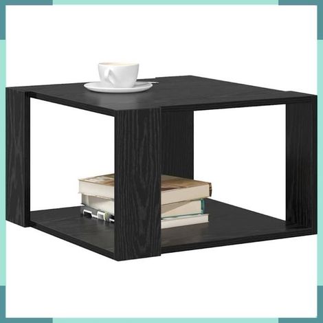 Table basse - 869217 - Chêne noir - Bois d'ingénierie - 51,5 x 51,5 x 30 cm (1/5)