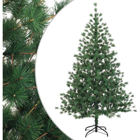 Künstlicher klappbarer Weihnachtsbaum 210 cm PVC und Metall vidaXL (1/5)