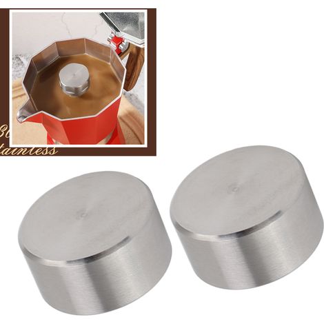 Lot de 2 protections anti-éclaboussures pour cafetière Moka (bouchon de protection anti-éclaboussures dédié pour cafetière Moka) (1/5)