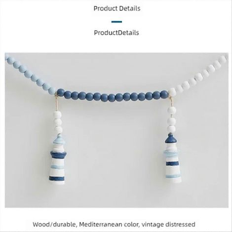 Décoration murale suspendue marine en bois, style méditerranéen, ornement artisanal pour maison, pièce unique, ambiance océanique, décoration intérieure bohème. (1/5)