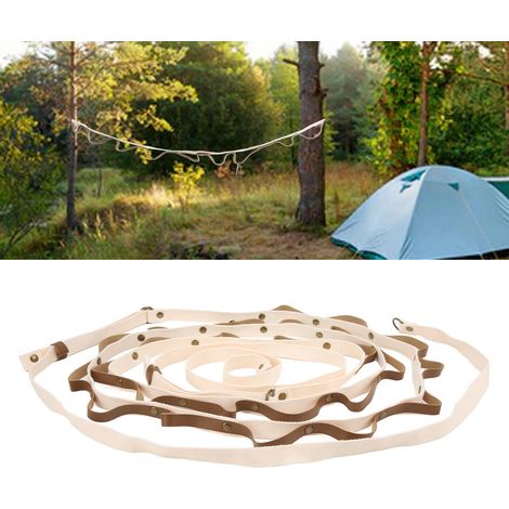 Corde à linge, sangle de rangement pour camping, corde à linge extérieure pour le camping, corde pour suspendre une tente (1/5)