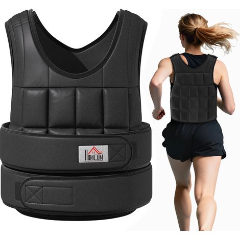gilet lesté 20kg 38 poids individuels rembourré fermeture velcro musculation fitness entraînement intensif (1/5)