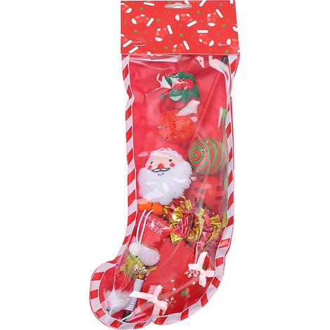 Jouets de Noël pour chats, assortiment de jouets pour bas de Noël, pack de jouets variés, jouet interactif de Noël pour animaux de compagnie, chats d'intérieur, chatons (1/4)