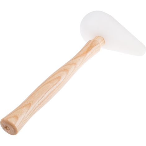 Rs Pro – Maillet en polyéthylène 280g – Tête de 60mm – Manche en bois pour travaux de précision – Pour bois dur et teck (1/2)