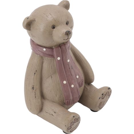 Ornement Ours en Résine avec Coussin Antidérapant - Décoration Élégante pour Salon et Véranda (1/5)