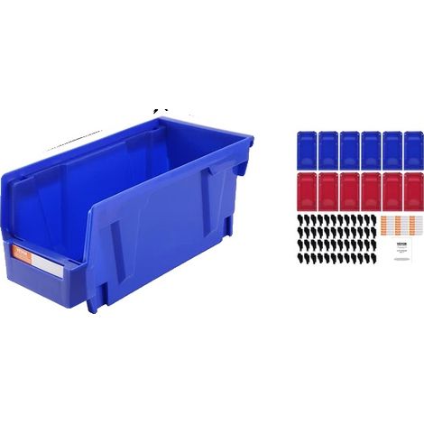 Bac de rangement, empilable, design écologique, 12 pcs (1/2)
