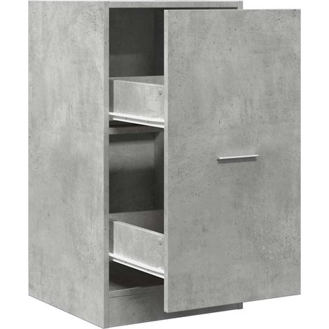 Maison Exclusive - Armadietto da Farmacia Grigio Cemento 40x41x77,5 cm Truciolato