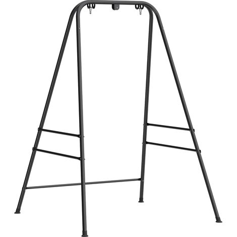 Outsunny Hammock Chair Stand Only for Indoor Outdoor 150KG Load Black