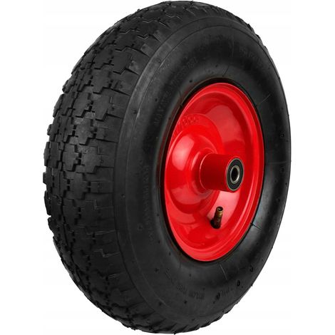 Roue de brouette GEKO 4.00-6 2PR, pneumatique, jante en acier G71006 (1/3)