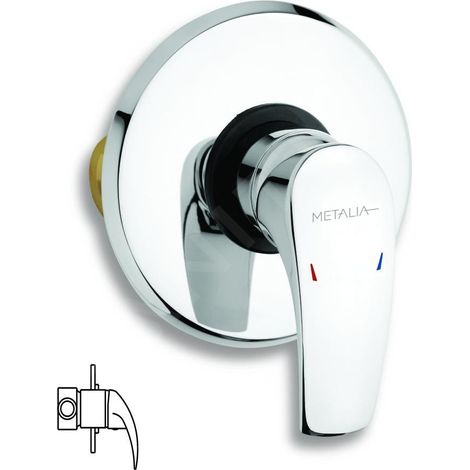 Novaservis Metalia 57 - Robinetterie de douche encastrée, chrome 57050,0 (1/2)