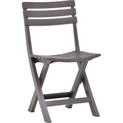 Maison Exclusive - Sedie da Giardino Pieghevoli 2 pz in Plastica Moca