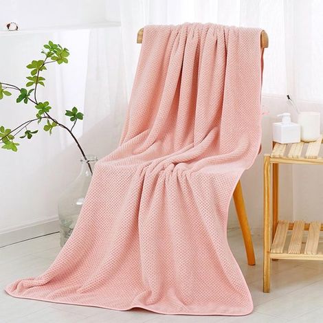 Serviette de bain ultra absorbante - 140x70 cm - douce et légère - séchage rapide et résistante (1/5)
