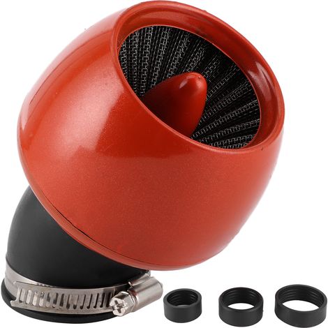 Filtre à air moto lavable réutilisable, nettoyant admission universel pour tuyau diamètre intérieur 1,1-1,9 pouces (1/5)