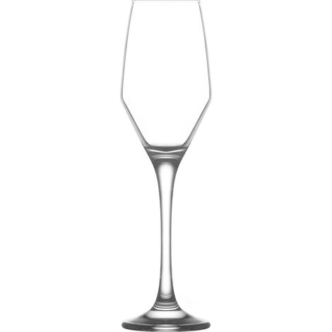 Verre Ella, LAV, verre, flute a champagne, 230 ml, 49x230 mm, lot de 6