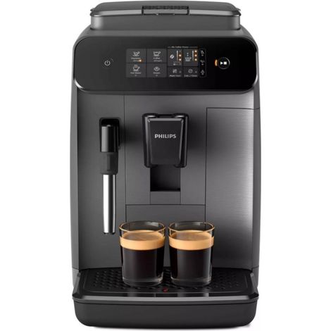 Philips – Broyeur café 1500W – Arrêt automatique – Départ programmable – Cafetière à dosettes pour café moulu