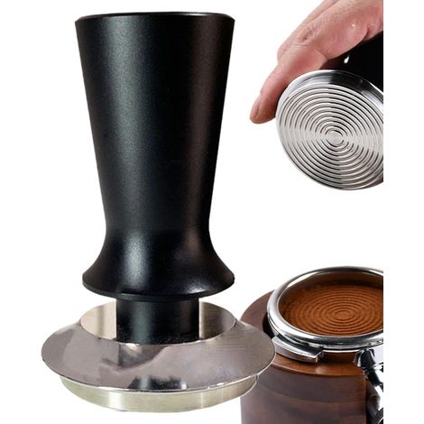 Tamper à - Base en acier inoxydable - Tamper pour poudre de café - Design (1/5)