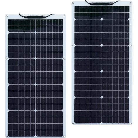 Panneau Solaire Monocristallin Flexible, Haute Efficacité, Design Durable (1/2)