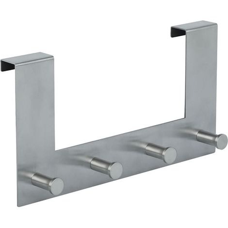 Gancho para puerta Spirella "Punt" de acero inoxidable en color cromado mate 13,5 cm