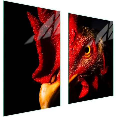 PIASTRA PROTETTIVA IN VETRO PER CUCINA 65x52 ROOSTER (1/5)