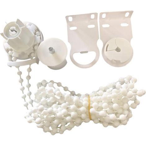 Cordon de Chaîne Perlé Vertical avec Clips de Connexion Chaîne de Store pour Stores à Enrouleur Et Stores Verticaux (1/5)