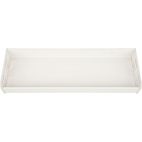 Organisateur mural à épices de 40 cm avec étagères de douche amovibles et multifonctionnelles, idéal pour la salle de bain, la cuisine et la chambre (blanc). (1/5)