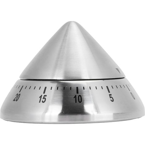 Minuteur de Cuisine Mécanique en Acier Inox - Outil de Gestion du Temps pour Cuisiniers (1/5)