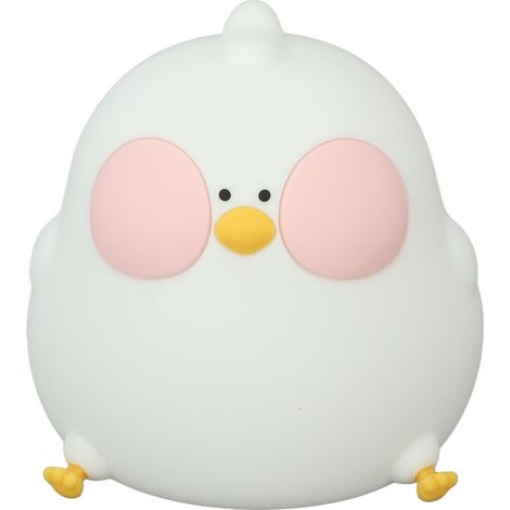 Veilleuse LED poussin rechargeable à 3 niveaux de lumière chaude, dégradé RGB, minuterie, en silicone, pour chambre de bébé ou d'enfant. (1/5)