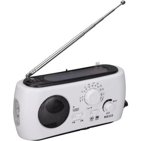 Radio d'urgence de la Manivelle RD322, Météo Portable AM FM à (1/5)